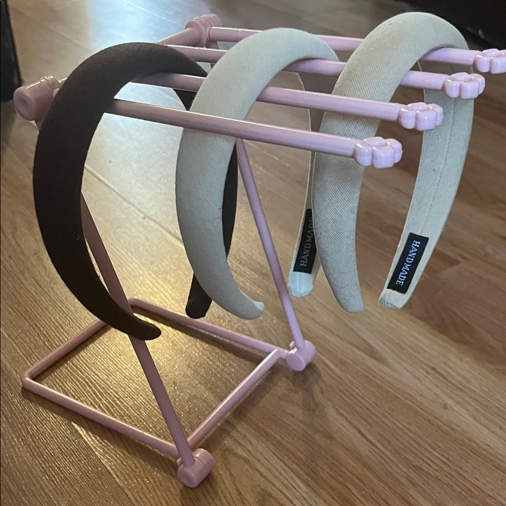 3! Tan, Dark Brown, and Light Beige, Headbands